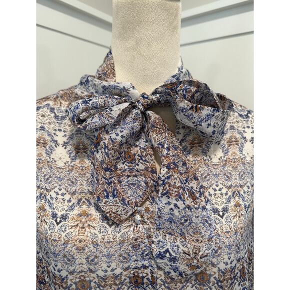 L’Agence Silk Neck Tie Blouse - Picture 7 of 8